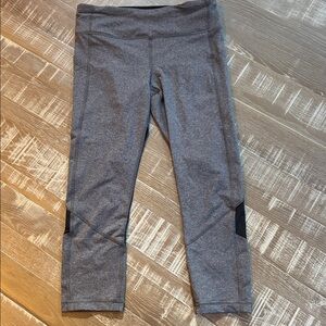 Lululemon Pace Rival Leggings Heather Gray Black 22” Pockets Size 8
